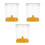 3Pcs Egg Slicing Tool and Fruit Cutter Yellow Compact Kitchen Gadget 1