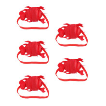 5Pcs Oxford Red Lobster Kids Mesh Beach Bag Shell Toy Storage Tote