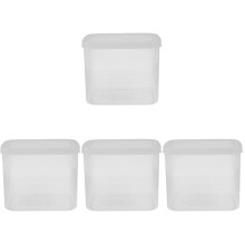 4Pcs Plastic Bread Container Airtight Bread Box for Home and Bakery