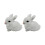 Easters Rabbit Figurine Realistic Rabbit Stuffe Farm-White 1