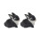 Realistic Plush Rabbit Figurines Lively Animal Easters-Black 1