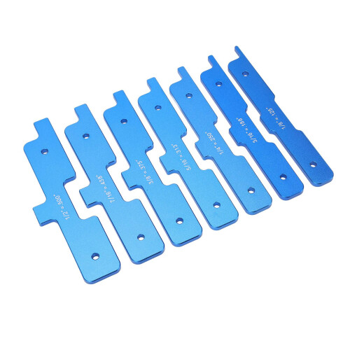 7Pcs Blue Aluminium Gauge Block Set 2