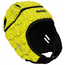 (L, Yellow) Rhino Childrens/Kids Pro Rugby Headguard