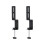 Easyly Install U Shape Pegboard Brackets with Simple-Black 1