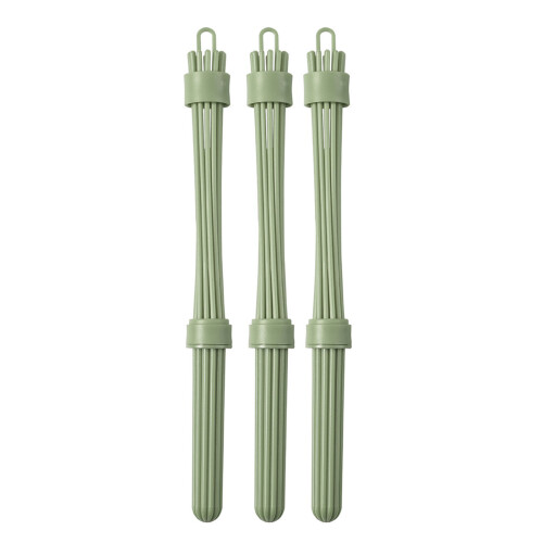 3 Pack ABS Baking Whisk Manual Eggs Beater Mixing Tool-Green