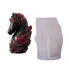 Horse Head Silicone Candle Molds for-Akabane horse head A