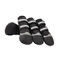 2 Pair Dog Socks Feet Cover Pet Winter Shoes SkidProof Soles-M