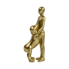 Unique Sculpture Showcasing Emotional Connection-Gold BY25092