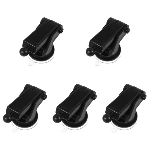 5Pièces Support Ventouse Caméra Auto Ajustable Rotatif Durable Noir