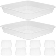 20Pièces Soucoupes Transparentes Durables Pour Plantes D'extérieur