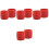 8Pcs Spring Steel Copper PVC Pipe Deburring Tool Red 1