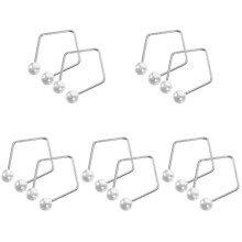 10Pcs Metal Face Dimple Maker Silver Facial Exerciser Tool