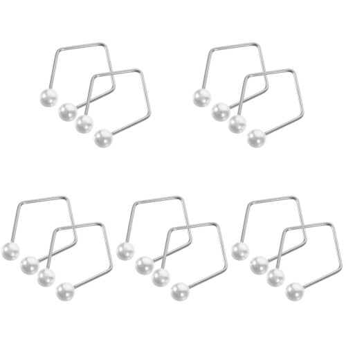 10Pcs Metal Face Dimple Maker Silver Facial Exerciser Tool