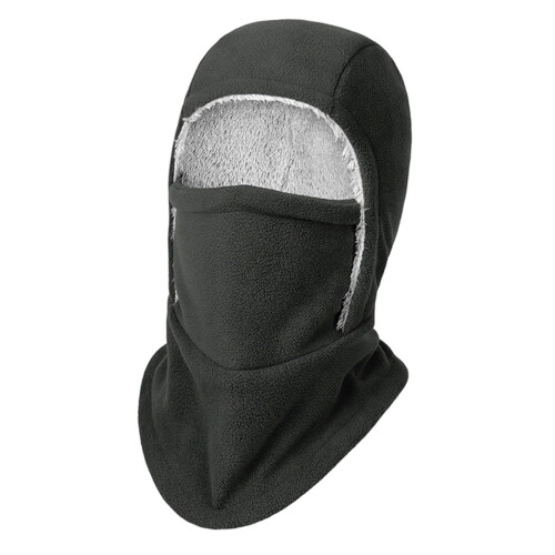 Insulated Windproof Balaclava Hooded For Cold Climate-Dark Grey