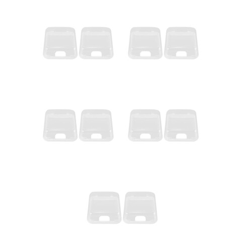 10Pcs Transparent Self-Adhesive Waterproof Outlet Socket Protectors