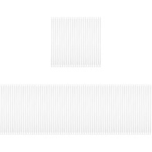 100Pcs White Hanging File Bars Metal Holder for Documents and Bills