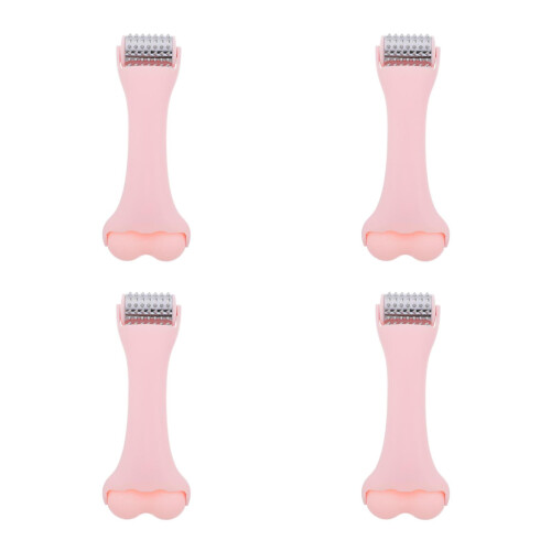 4Pièces Mini Rouleaux Massage Rose, Modelage Et Contour