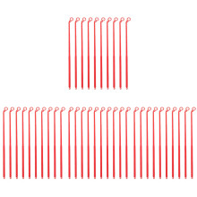40Pcs Red Plastic Lantern Poles Sturdy Lantern Handles for Decor Use
