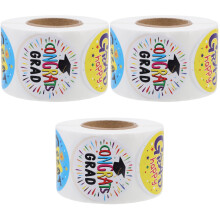 3Rouleaux Stickers Autocollants Colorés Décoration Cadeaux DIY