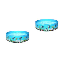 2Pcs Inflatable Multi- Pool Round Swimming Pool Outdoor Toy