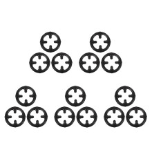 15Pcs Stable Black Cast Iron Stove Rack for Camping Coffee and Grill