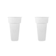 2St Witte Plastic Bloemenvat Bloemschikking Huis En Kantoor