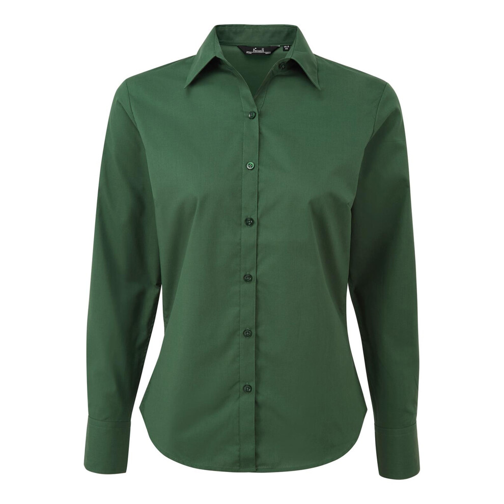 Premier (22, Bottle) Womens/Ladies Poplin Long-Sleeved Blouse Multicoloured
