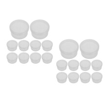 20Pièces Mini Boîtes Plastique Transparentes Pour