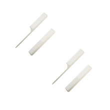 Set Of 2 Hair Comb Dressing Haircut Accessories Stainless Steel Combs