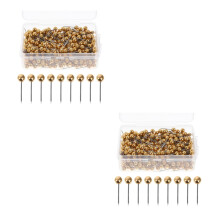 1200Pcs Gold Round Head Push Pins Metal Thumb Tacks for Sewing and DIY
