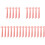 50Pcs Durable Red Plastic Windmill Poles for DIY Garden Decorations 1
