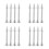 16Pcs Silver Alloy Cake Tips Flower Nails Pastry Cone Holders 1