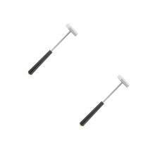 2Pcs Black Metal Plastic Saxophone Flute Repair Hammer Portable Tool