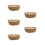 5Pcs Khaki Basket for Fruit Vegetable Storage and Serving Tray 1