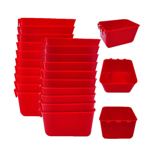10 Hanging Chicken Feed Bowls Plastic 1