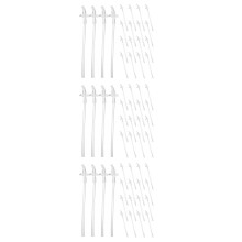 3Sets Flexible Silicone Drinking Straws Reusable Clear for Daily Use