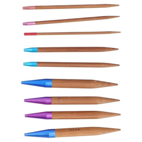 Bamboo Needles - OMABETA - Double Pointed Circular Needle - Removable - Complete Kit - Eco-friendly 2