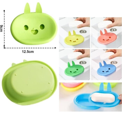Soap Dish - Not Specified - 4 Pcs - Self-Draining - Durable Plastic - Unique Design 1