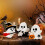 Halloween Wooden Decorative Panel, Ghost Bat, Witch's Broom, Kitchen Table Interior Decoration 2
