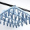 Sock Drying Rack, Hanging Clothes Drying Rack with 32 Windproof Clips, for Socks, Underwear 3