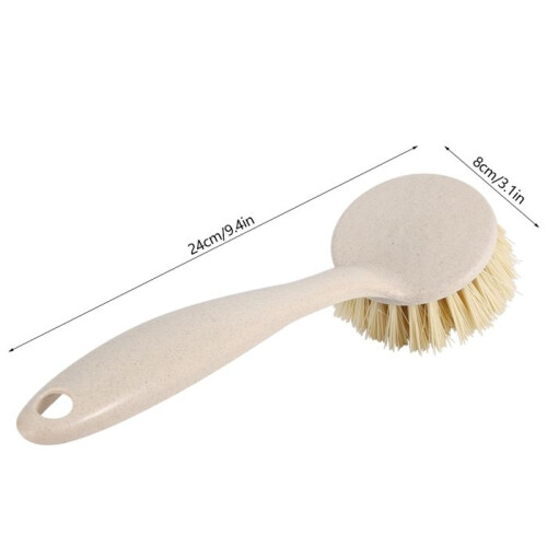 Long-handled hanging kitchen dish brush for household cleaning and versatility 1