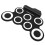 Electronic drum kit - SURENHA - Foldable model - Silicone + Maple - Black - 44 x 20 x 27cm 3
