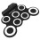 Electronic drum kit - SURENHA - Foldable model - Silicone + Maple - Black - 44 x 20 x 27cm 4
