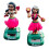 BREEZE-SIDE - ΠΡΟΣΤΑΤΕΥΤΙΚΟ ΠΑΡΑΘΥΡΟΥ Παιχνίδι Bobblehead για αυτοκίνητο, 2 τεμάχια 2