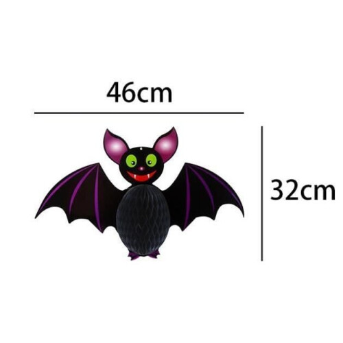 Halloween vleermuis decoratieset, 2 stuks, ecelen hw 1
