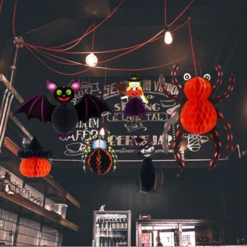 Halloween vleermuis decoratieset, 2 stuks, ecelen hw 2