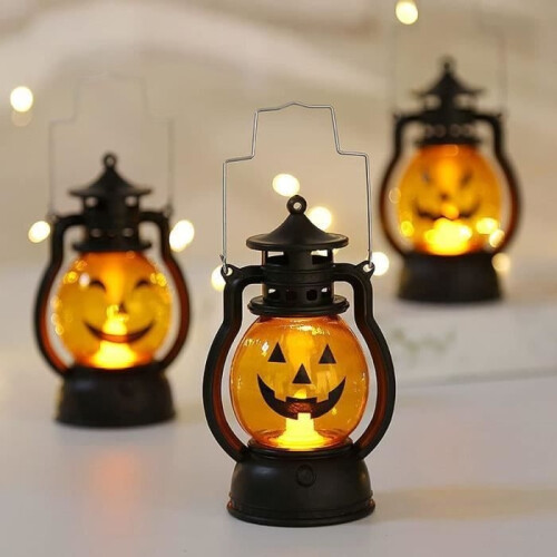 Φανάρι LED Κολοκύθας - Halloween - Φορητό - Μαύρο - Διακόσμηση Πάρτι - Παιδικό 2