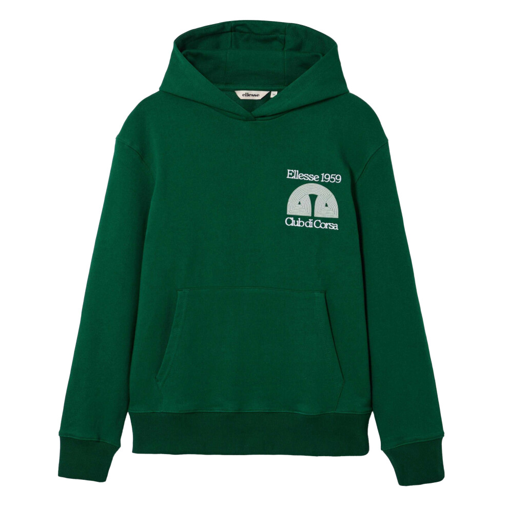 Ellesse (Xl, Dark ) Mens Club Di Corsa Hoodie Green