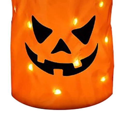 Τσάντες Qiilu LED για Halloween με καραμέλες, μεγάλη χωρητικότητα 22 lb, ύφασμα 1
