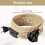 Hemp Rope Chandelier Cable 4.5m, Socket Switch with Wire Cable Bulb, DIY Pendant Light Creative Lamp 4